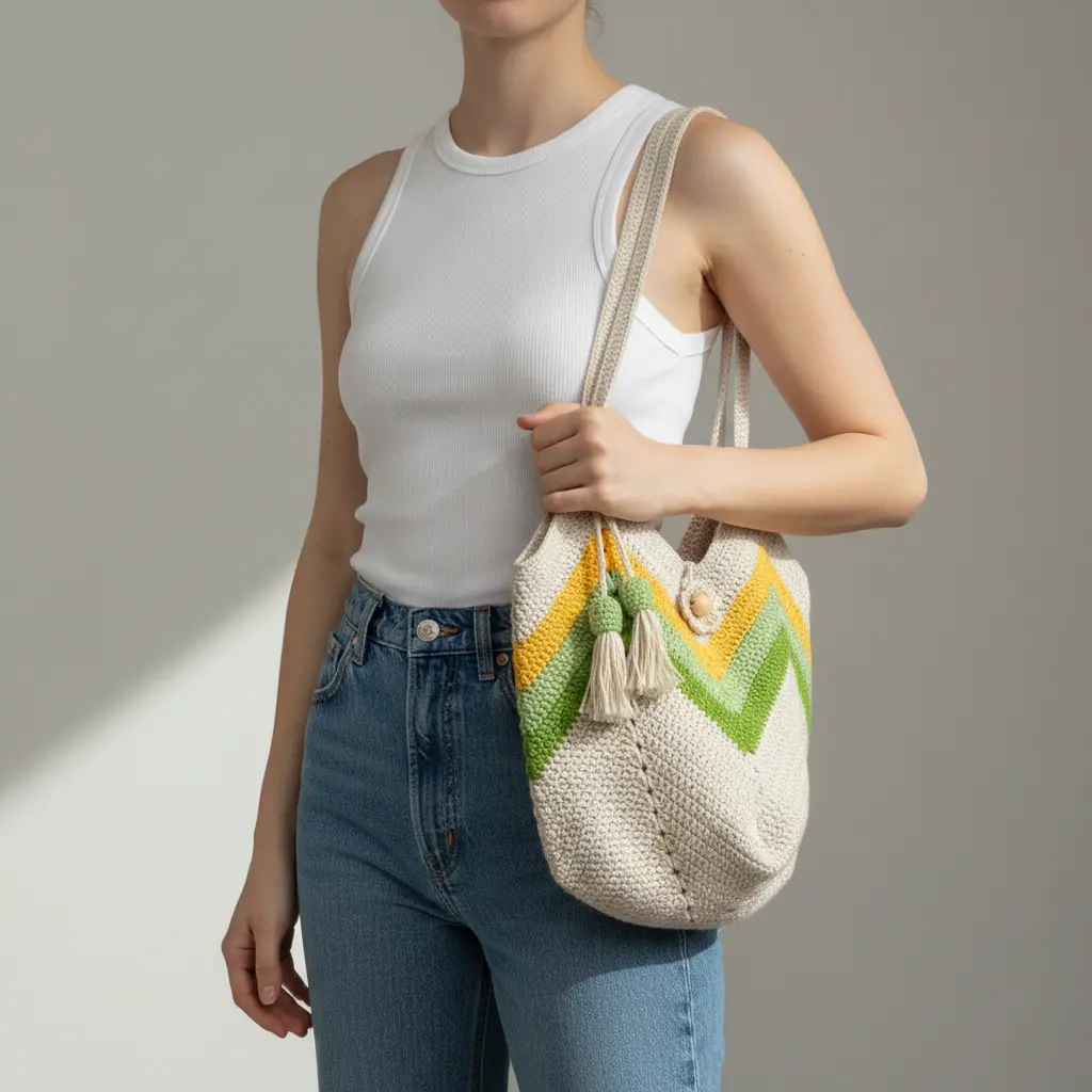 Zig Zag Bag - On Model
