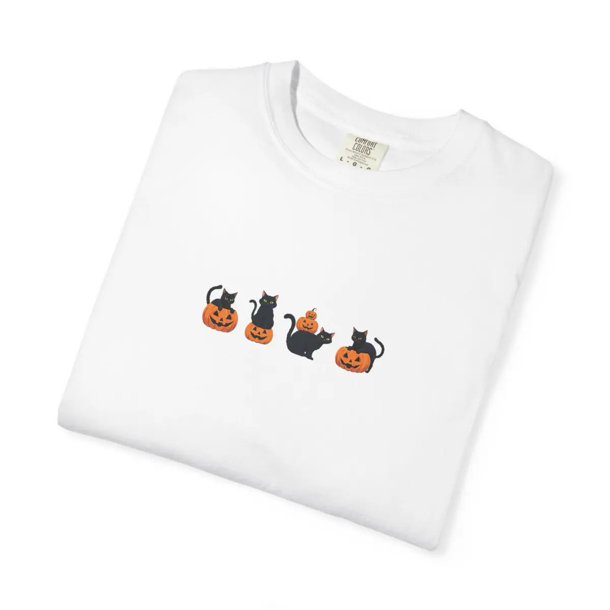 Cats + Pumpkins T-Shirt - On Model